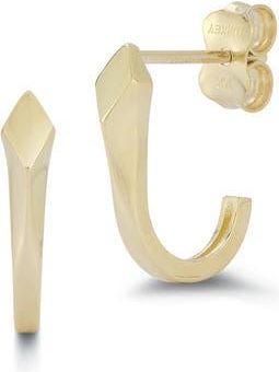 Ember Fine Jewelry Mini Half Hoop Earrings in Gold at Nordstrom Rack