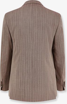 Golden Goose Mens Blazer Dave Brown Virgin Wool - Polyamide Blazers / Jacket
