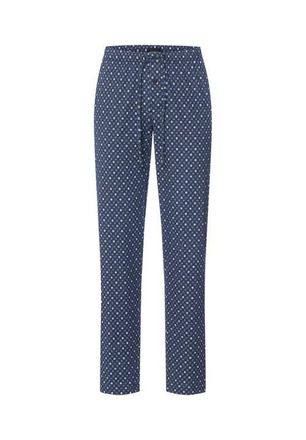 Hanro Night And Day Cotton Drawstring Pajama Pants in Squared Harmony at Nordstrom, Size Xx-Large