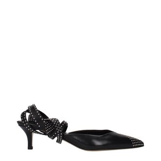 Isabel Marant Black Leather High Heel Womens Pumps