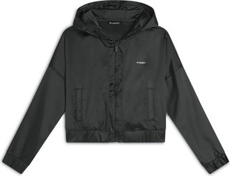 Freddy Felpa corta con cappuccio e zip in tessuto effetto seta