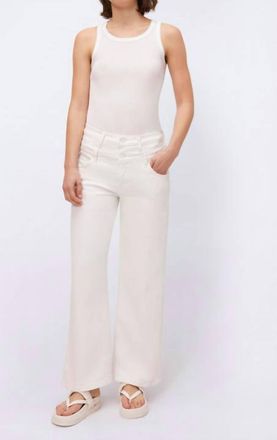 SIMKHAI Kove Wide-Leg Jeans In White