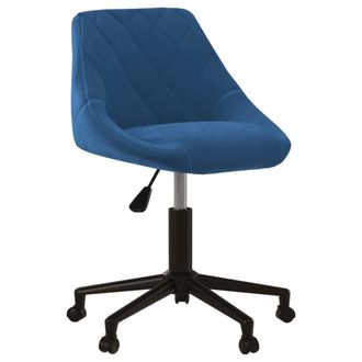 vidaXL Vidaxl - Silla De Comedor Giratoria De Terciopelo Azul