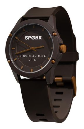 Springbreak Watches Dark Chocolate Silicone Strap Watch in Dark Brown at Nordstrom
