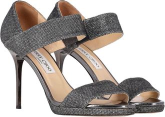 Jimmy Choo London Womens Polyester Closed Heel Tab Sandal (Authentic Pre-Loved)