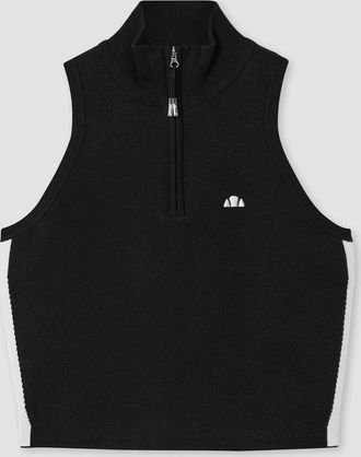 Ellesse Womens Surista 1/4 Zip Top - Black - Size: 14