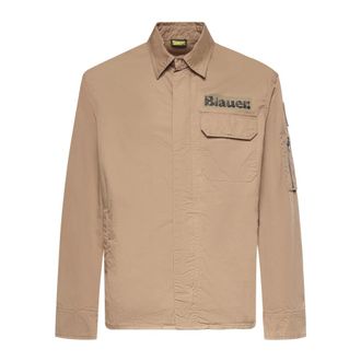 Blauer Light Jackets, male, Beige, Size: S Camicia