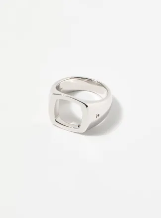 Tom Wood Open Cushion signet ring