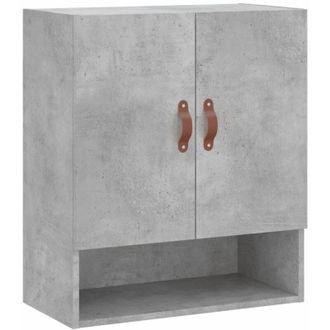 vidaXL Armadietto a Muro Grigio Cemento 60x31x70 cm Legno Multistrato - Vidaxl