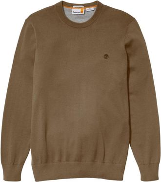 Timberland Williams River Crew Neck Sweater - Heren - Ronde hals truien - Groen - S - Katoen - Truien & Vesten