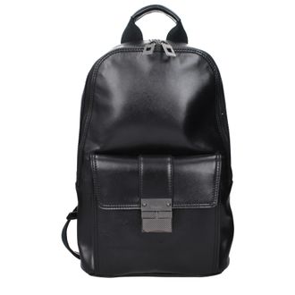 Pineider Herrens Ledertaschen und Rucks&auml;cke Schwarz