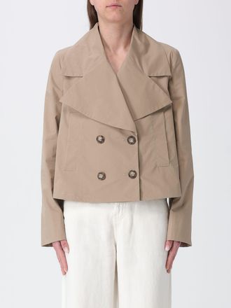 Emporio Armani Double Breasted Cotton Trench Coat
