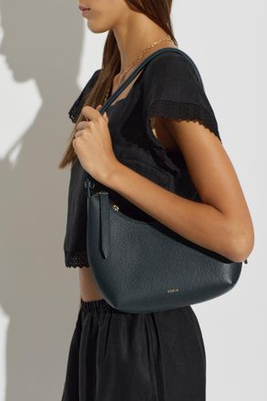 Furla Leather Bag Goccia S, Womens, Green