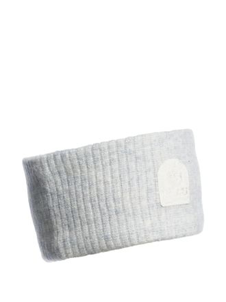 Parajumpers ribbed-knit logo headband - women - Elastane/Polyamide/Alpaca Wool/Wool/Polyester - One Size - Grey