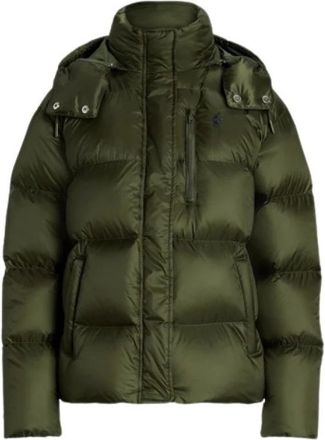Polo Ralph Lauren Hydrofobe Gewatteerde Donsjas - Dames - Gewatteerde jassen - Groen - S - Nylon - Jassen