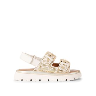 Carvela Womens Pavilion Slingback Sandals - Gold Fabric - Size UK 4