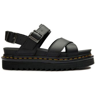 Dr. Martens Womens Dr Voss Sandals - Black Leather - Size UK 8