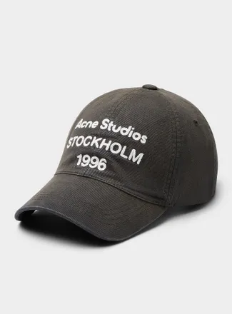Acne Studios Mens Embroidered logo cap