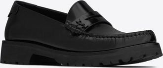 Saint Laurent Polished Leather Loafers