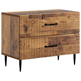 vidaXL Armario De Noche Madera Envejecida 62 X 34,5 X 47,5 Cm Vidaxl