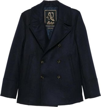 Sealup Dubbele rij knopen Peacoat - Heren - Blazers - Blauw - S - Wol - Jassen