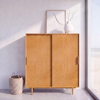 Maisons du monde Armario de 2 puertas correderas 130 cm