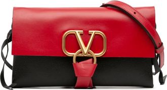 Valentino Garavani Borsa a tracolla VRing in pelle 2018-2025 - Nero