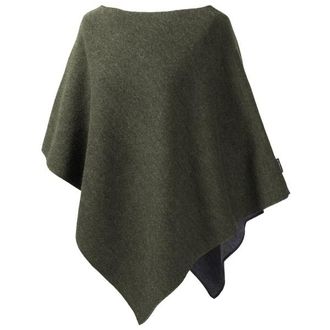 Mufflon Extra Poncho f&uuml;r Damen | oliv