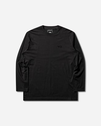 adidas Y-3 Logo Longsleeve T-Shirt Black