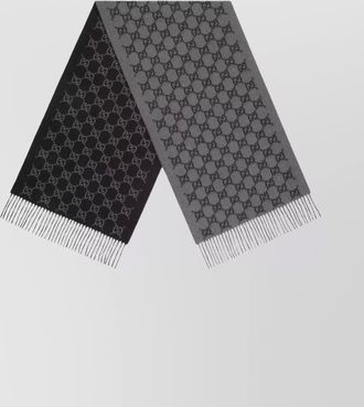 Gucci cashmere scarf reversible design