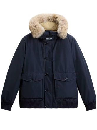 Woolrich Polar Detachable Fur Down Bomber Jacket