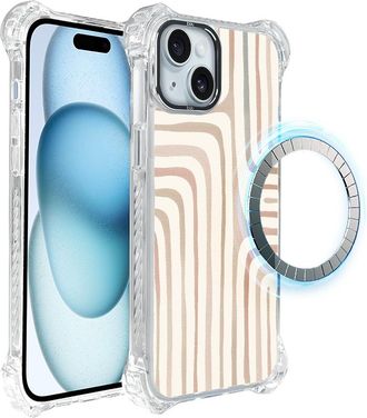 OEM Funda Ibizu Dropguard Ultra Para Iphone 15 Con Magsafe, Boho, Laberinto De Arena