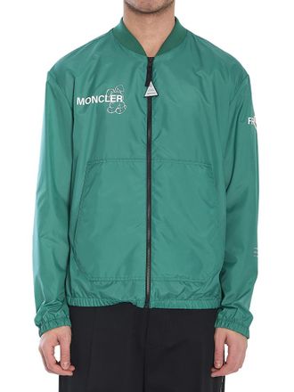 Moncler Green Logo Bomber Jacket