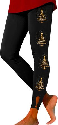 Generic Womens Christmas Novelty Print Legging Yoga Leggings Christmas Legging High Waist Stretch Funny Patterned Yoga Gym Pants Xmas Tights Ladies Winter The