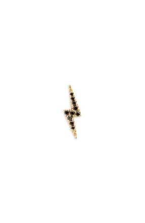Maria Tash Black Diamond Single Stud Earring in 18K Yellow Gold/black Diamond at Nordstrom, Size 11