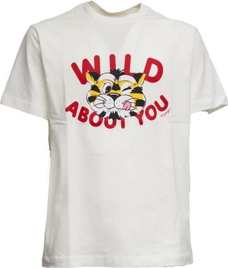 Kenzo Wild Tiger Classic T-shirt - Heren - T-shirts - Wit - XL - Katoen - Tops
