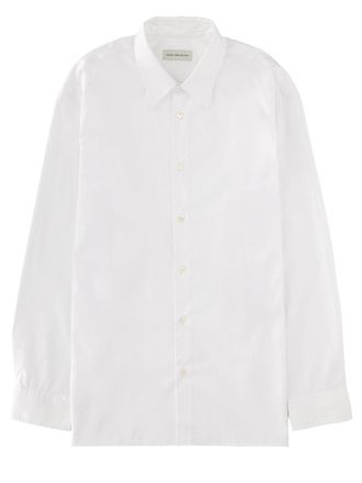 Dries Van Noten White Cotton Croom Minimalist Shirt