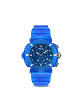 Versace Vertime 45mm - men - Bio TPU - One Size - Blue