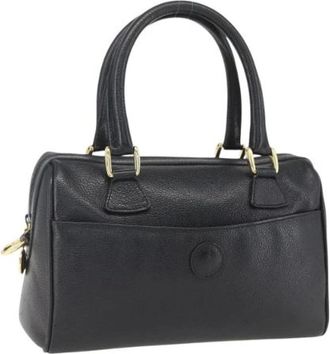 Gucci Pre-owned Handbags, female, Black, Size: ONE SIZE Pre-owned Leather Handbag