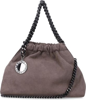 Stella McCartney Falabella Mini Drawstring - Dames - Schoudertassen - Bruin - ONE Size - Su&egrave;de - Tassen