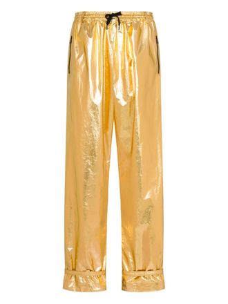 Moschino zip-detail trousers - Gold
