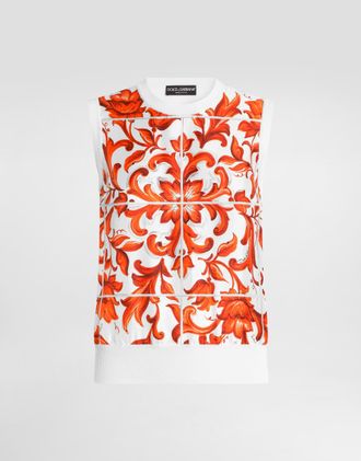 Dolce & Gabbana Canotta - Woman T-shirts And Sweatshirts Multicolor 38