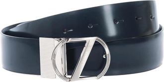 Ermenegildo Zegna Riem - Heren - Riemen - Blauw - 100 CM - Leer - Accessoires