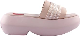 Love Moschino Roze Ciabatta Sandalen - Dames - Sandalen - Roze - 37 EU - Schoenen