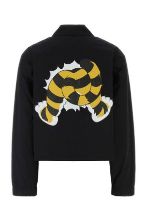 Kenzo Womens Black Cotton Blend Jacket Giubbini