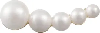 Sophie Bille Brahe Orecchino Petit Croissant Japonais in oro giallo 14kt riciclato con perle dacqua dolce