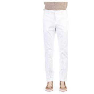 Pantaloni Torino Pantalone delav&egrave; micro tramato - male - PT Torino - Chinos - White - XL - Trousers