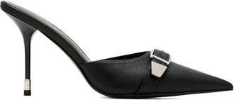 Femme LA Mules Venetia a punta - Nero