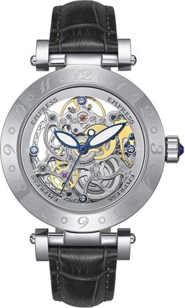 Empress Theodora Automatic Leather-Band Watch