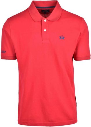 La Martina Polo - Heren - Polos - Rood - L - Katoen - Tops